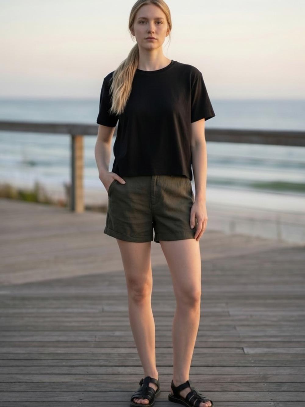 Everyday Crew Neck Tee - Black